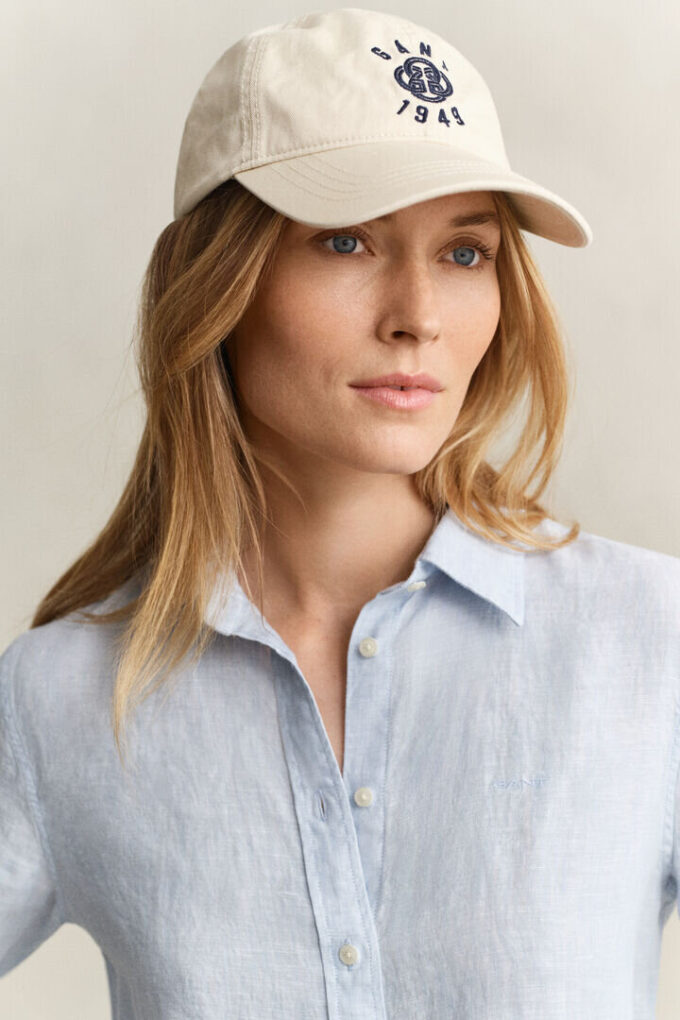 Camisa de linho de corte regular