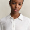 Camisa de linho de corte regular