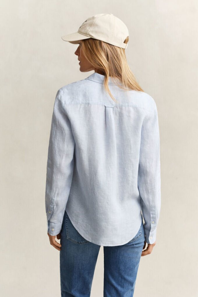 Camisa de linho de corte regular