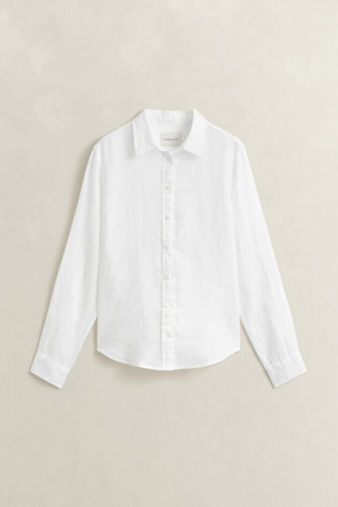 Camisa de linho de corte regular