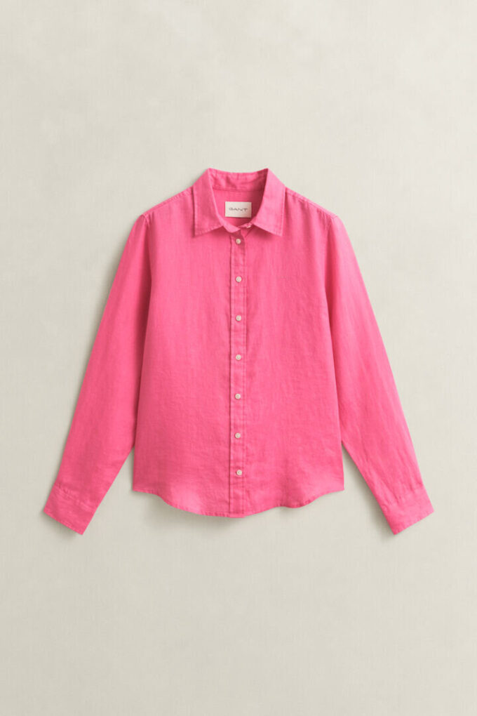 Camisa de linho de corte regular