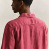 Camisa de linho de manga curta