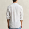Camisa de linho às riscas