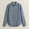 Camisa de linho às riscas
