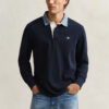 Camisa de malha Heavy Rugger com gola em chambray