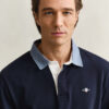 Camisa de malha Heavy Rugger com gola em chambray