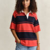 Camisa de manga curta com Barstripe grossas