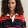 Camisa de manga curta com Barstripe grossas