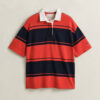 Camisa de manga curta com Barstripe grossas