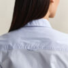 Camisa de popeline de corte justo