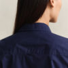 Camisa de popeline de corte justo