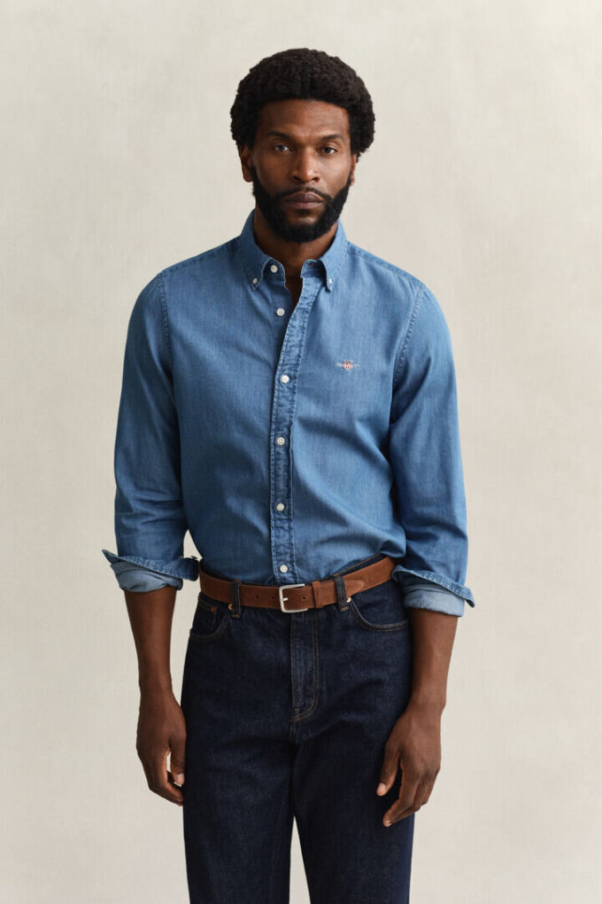 Camisa Indigo de Corte Justo
