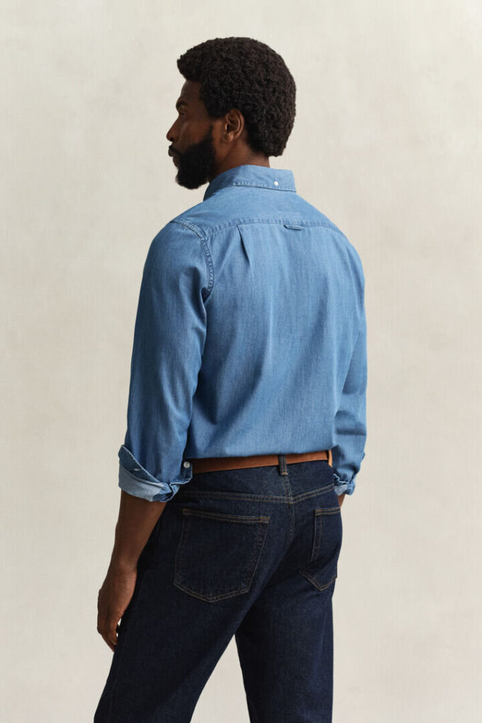 Camisa Indigo de Corte Justo