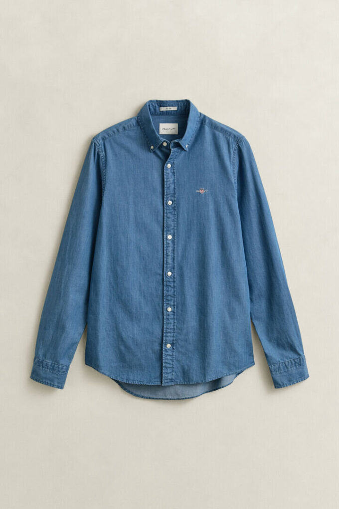 Camisa Indigo de Corte Justo