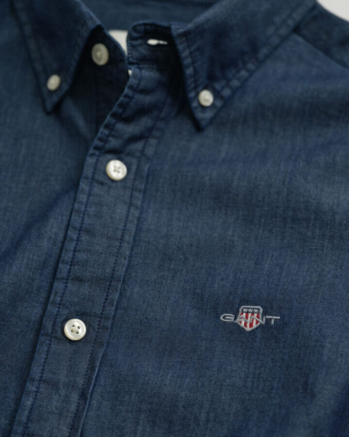 Camisa Indigo de Corte Justo