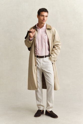 Camisa Oxford clássica às riscas