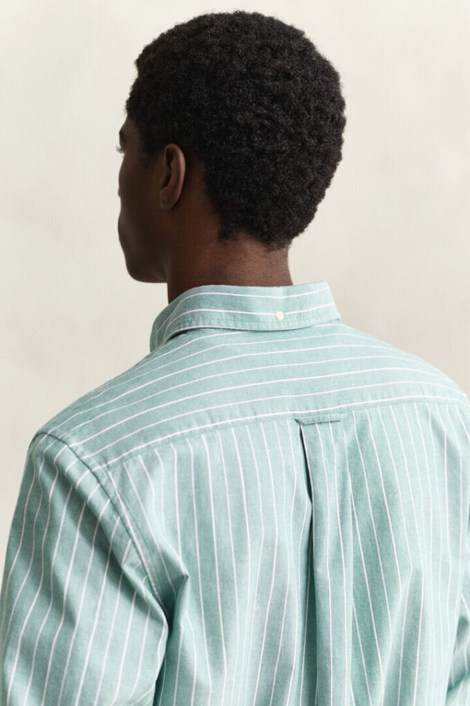 Camisa Oxford clássica às riscas
