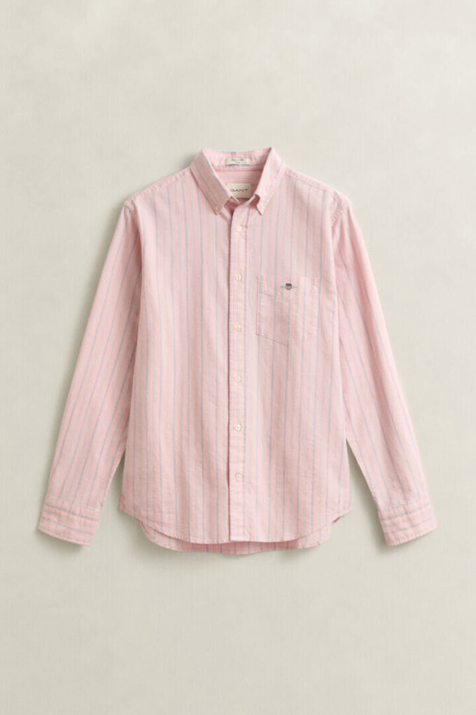 Camisa Oxford clássica às riscas