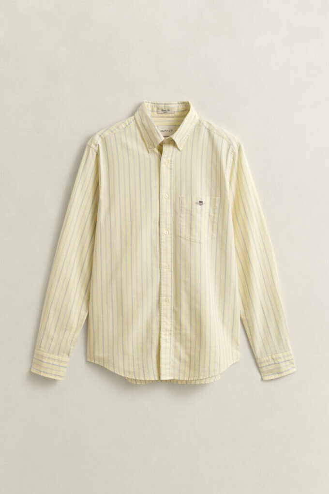 Camisa Oxford clássica às riscas