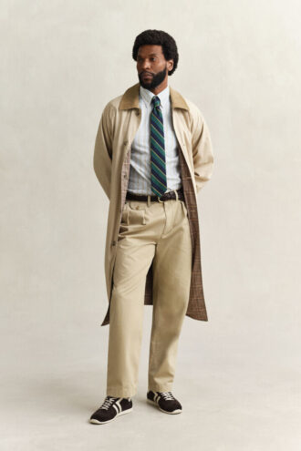 Camisa Oxford com riscas do arquivo