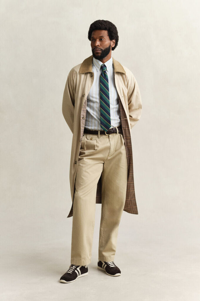 Camisa Oxford com riscas do arquivo