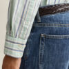 Camisa Oxford com riscas do arquivo