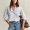 Camisa Oxford de luxo às riscas