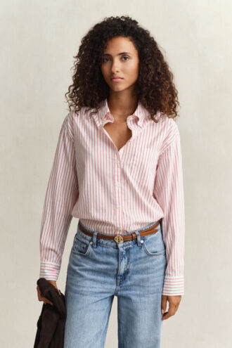 Camisa Oxford de luxo às riscas