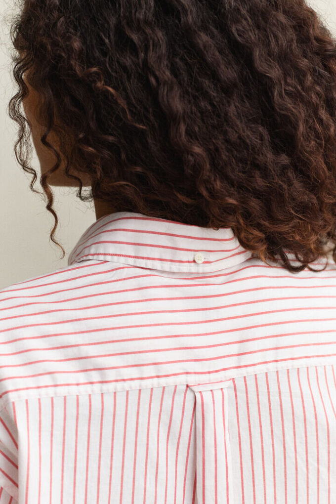 Camisa Oxford de luxo às riscas