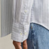 Camisa Oxford de luxo às riscas