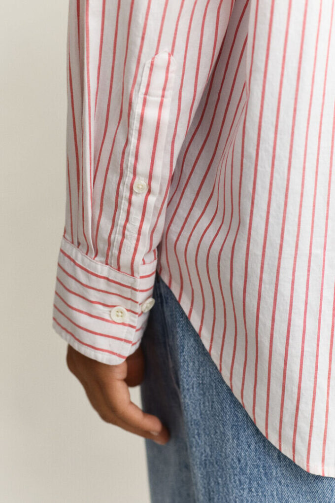 Camisa Oxford de luxo às riscas