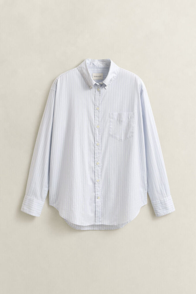 Camisa Oxford de luxo às riscas