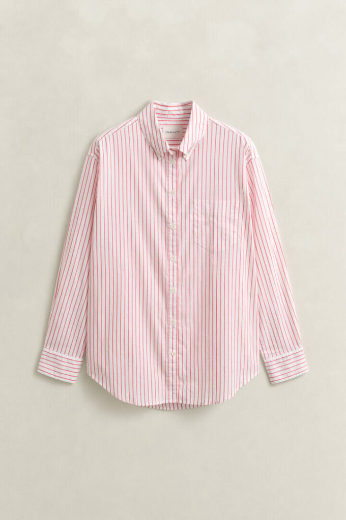 Camisa Oxford de luxo às riscas