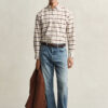 Camisa Oxford xadrez de corte regular