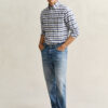 Camisa Oxford xadrez de corte regular