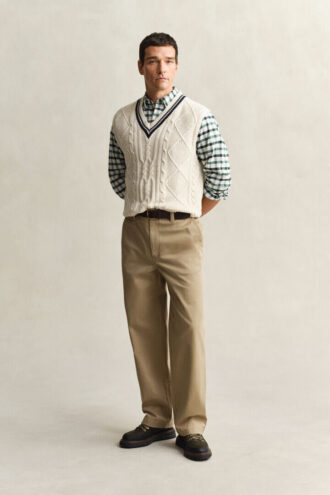 Camisa Oxford xadrez de corte regular
