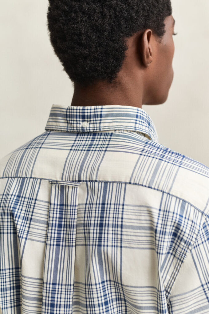 Camisa Oxford xadrez de corte regular