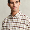Camisa Oxford xadrez de corte regular