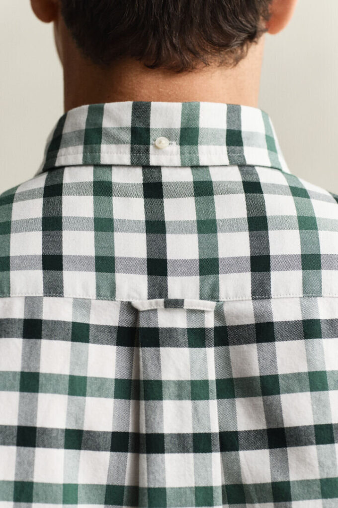 Camisa Oxford xadrez de corte regular