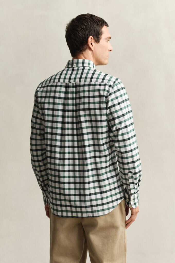 Camisa Oxford xadrez de corte regular