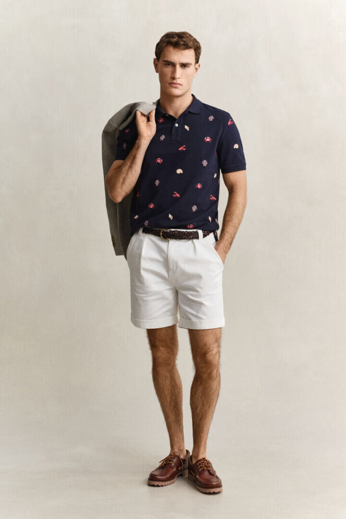 Camisa polo bordada
