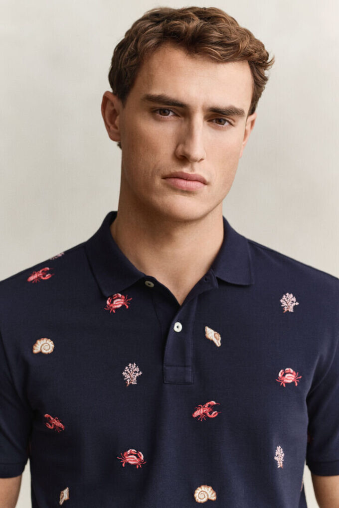 Camisa polo bordada
