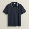 Camisa polo com gola com detalhes