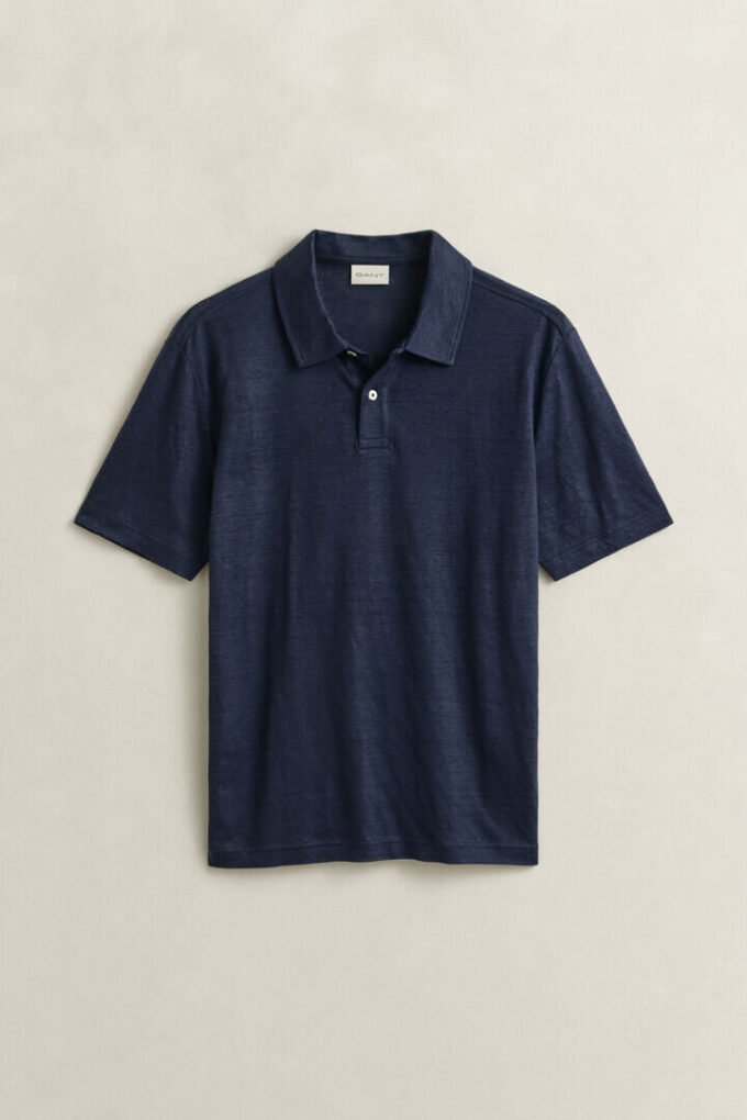 Camisa polo de linho
