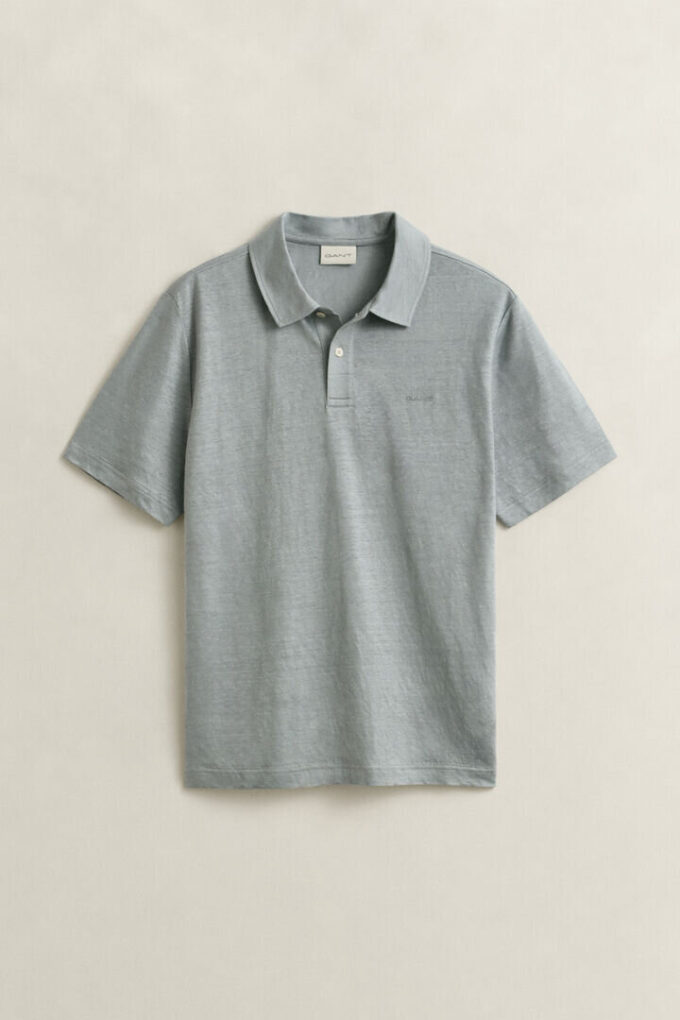 Camisa polo de linho