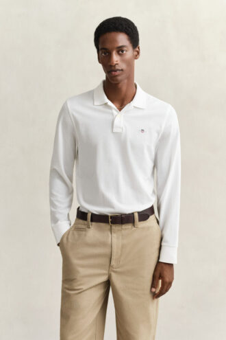 Camisa polo de manga comprida