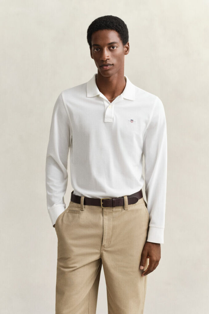 Camisa polo de manga comprida