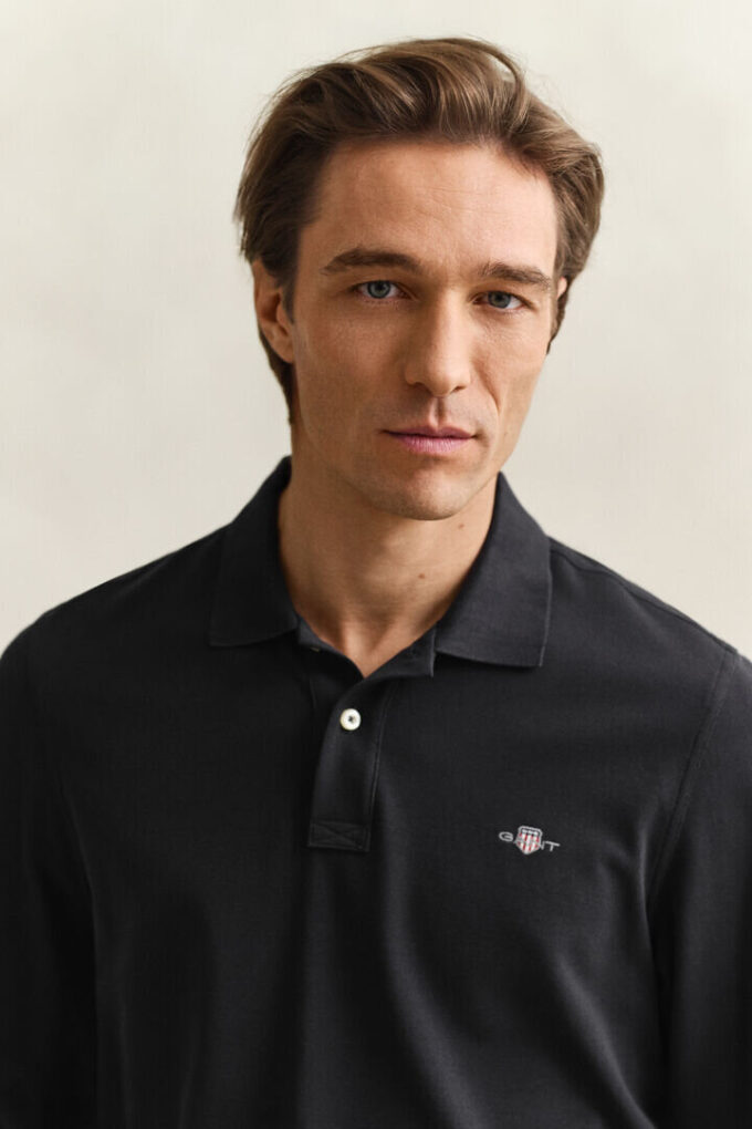 Camisa polo de manga comprida