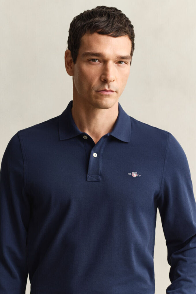Camisa polo de manga comprida