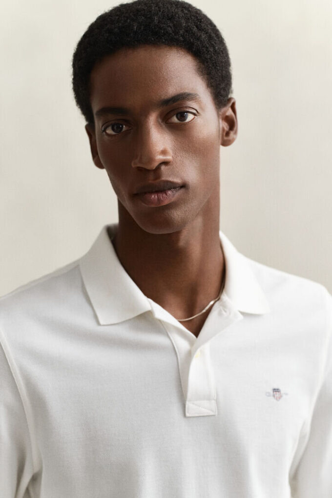 Camisa polo de manga comprida
